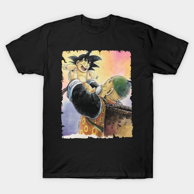 SON GOHAN GRANDFATHER MERCH VTG T-Shirt by Mie Ayam Herbal